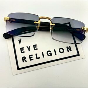 Cartier 377 Gold and Horn Sunglasses